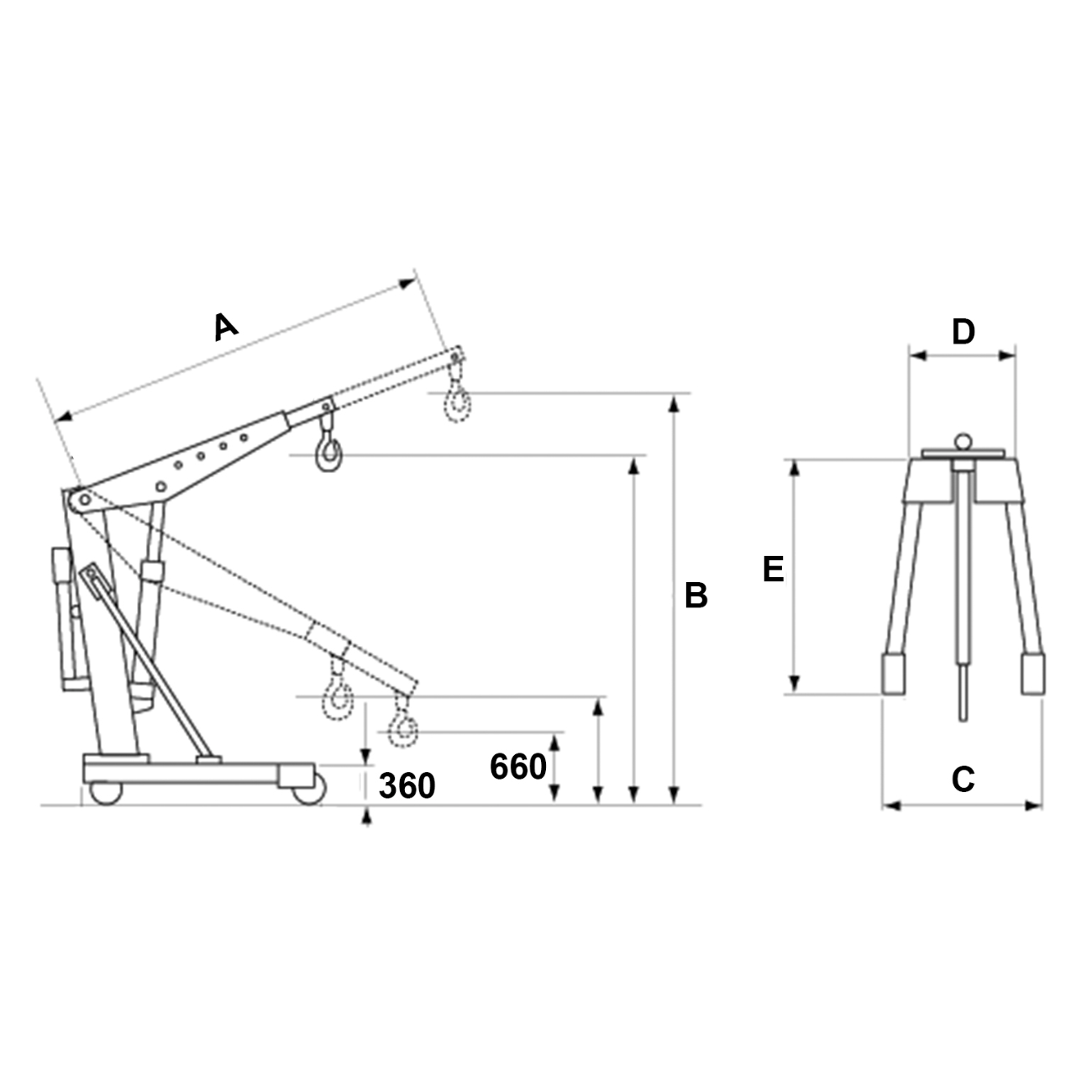 Macarale hidraulice seria usoara B-HANDLING