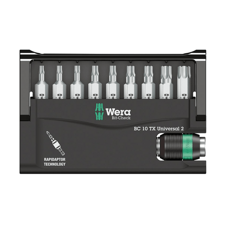WERA Set Biti 1/4" set 9 buc, BC 10 TX Universal 2 - sefira.ro