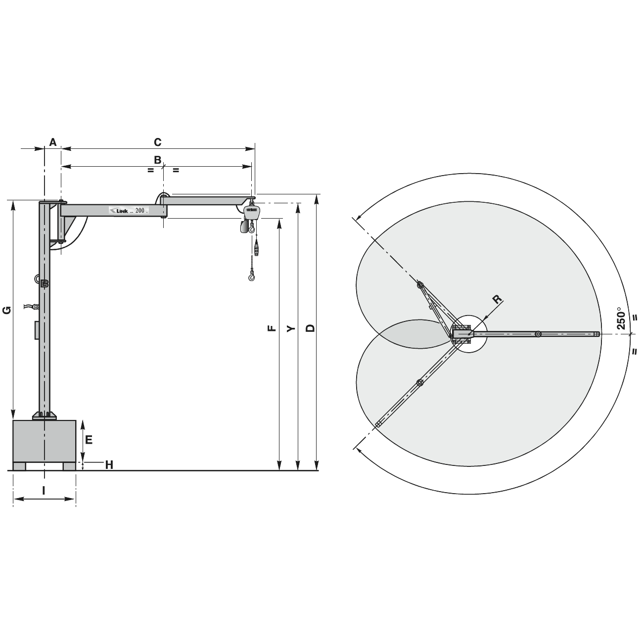 SC Jib mobile cranes with articulated arm with palletized base B-HANDLING