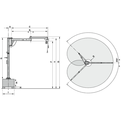 SC Jib mobile cranes with articulated arm with palletized base B-HANDLING