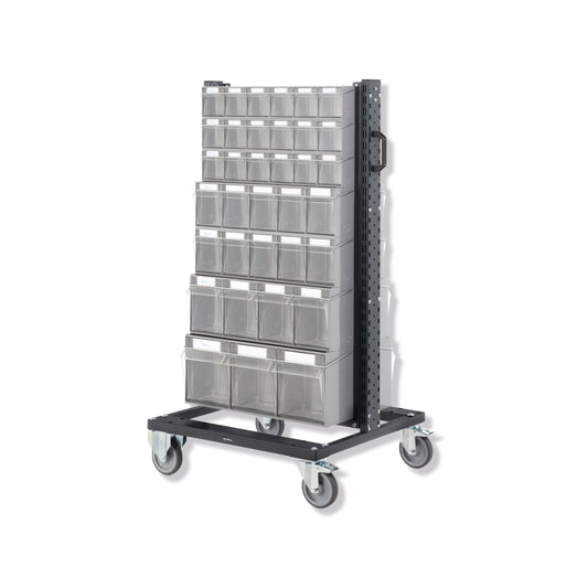 Trolleys with transparent drawer FAMI BINCART0701