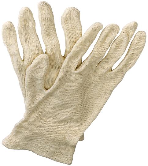 Jilin knitted gloves, size 10, off-white