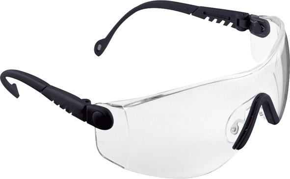 Op-Tema safety glasses, transparent, black frame, HONEYWELL