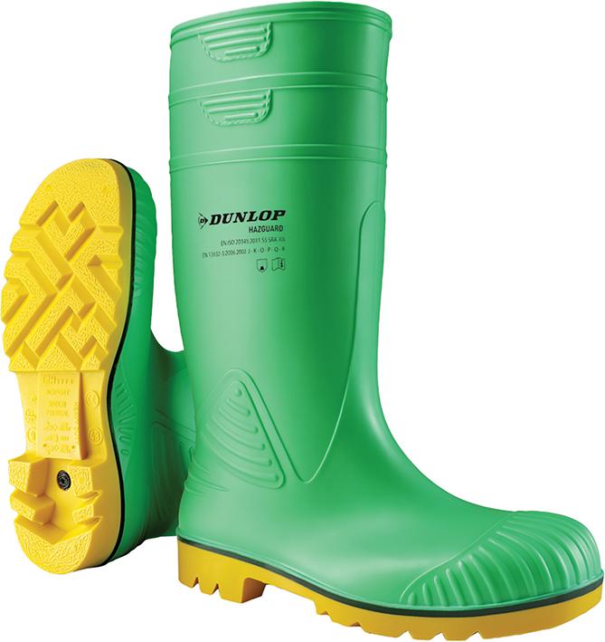 Cizme de protectie cu bombeu, marimea 47, Acifort HazGuard green, S5 SRA, verde-bej, DUNLOP®