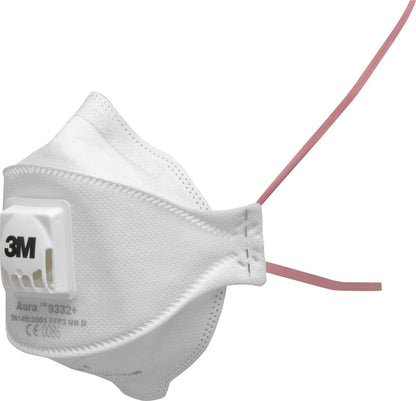 Respiratory protection mask, for fine dust, Aura™ 9332, FFP3, NR D, 3M™