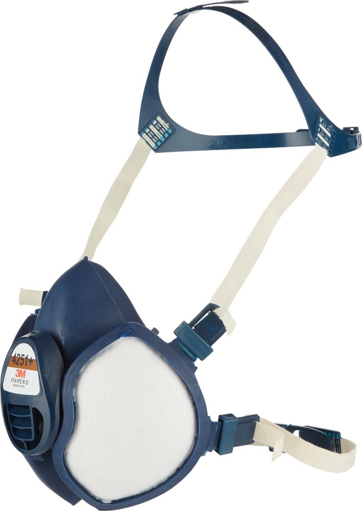 Respiratory protection mask 4251+, FFA1P2 RD, with integrated filters, 3M