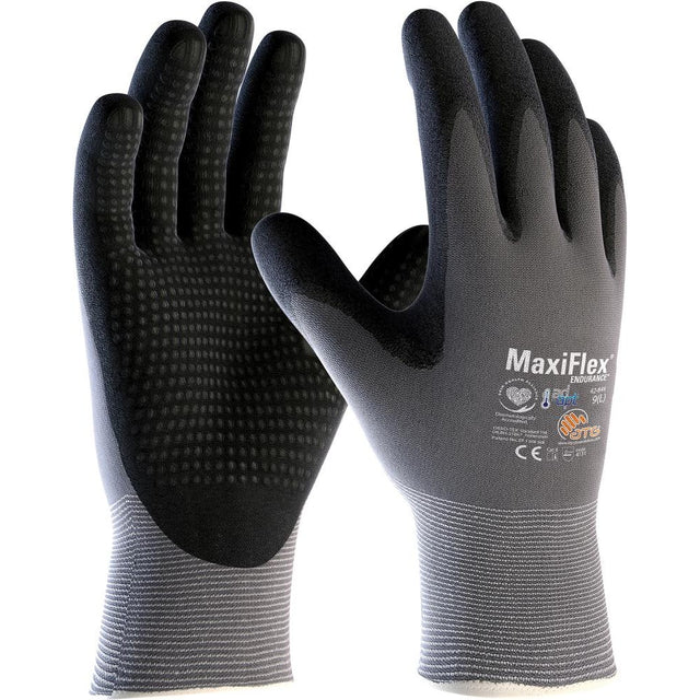 Manusi textile pentru montaj MaxiFlex® Ultimate™ AD-APD®, marimea 6, 23cm, acoperire nitril, ATG - sefira.ro