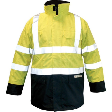 Parka M-Safe, galben-albastru, marimea S, multinorma - sefira.ro