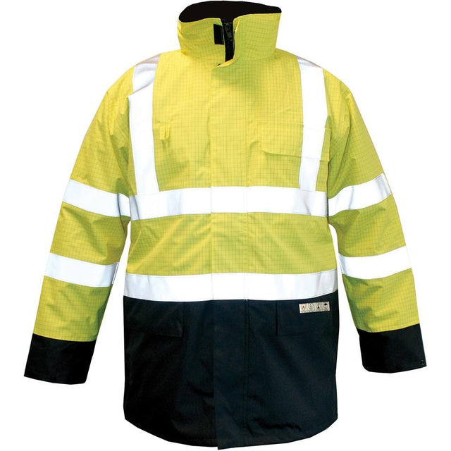 Parka M-Safe, galben-albastru, marimea S, multinorma - sefira.ro