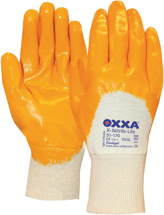 Manusi de protectie OXXA X-Nitrile-Lite 51-170, pentru montaj, marimea 8, OXXA