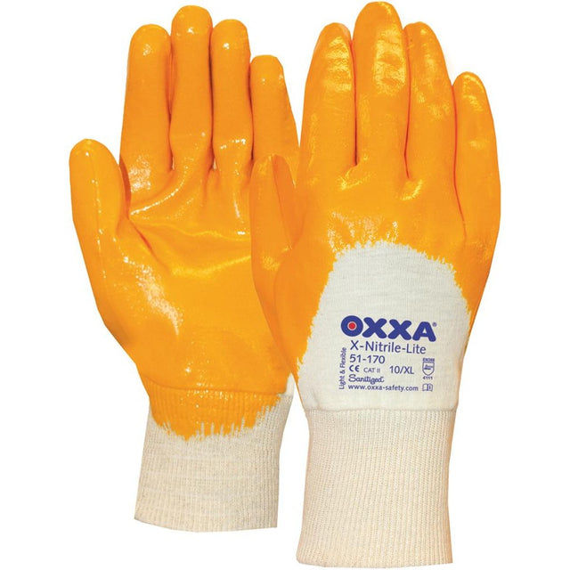 Manusi de protectie OXXA X-Nitrile-Lite 51-170, pentru montaj, marimea 8, OXXA - sefira.ro