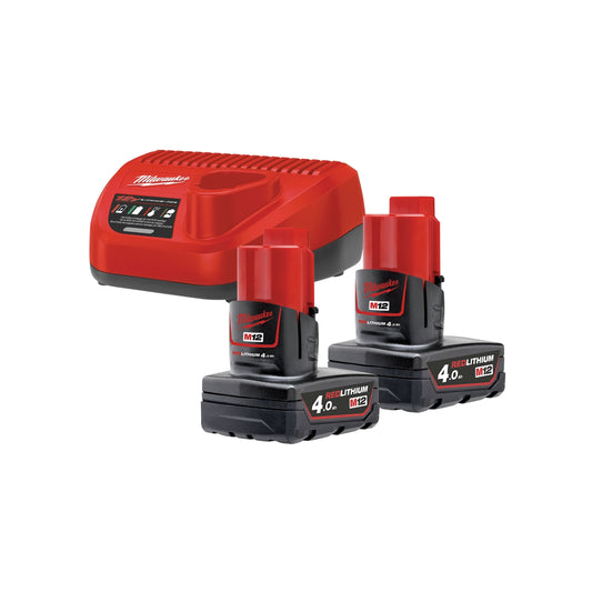 Kit baterie si Incarcator MILWAUKEE M12 NRG-402