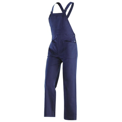 Blue workwear overalls made of sanforized cotton