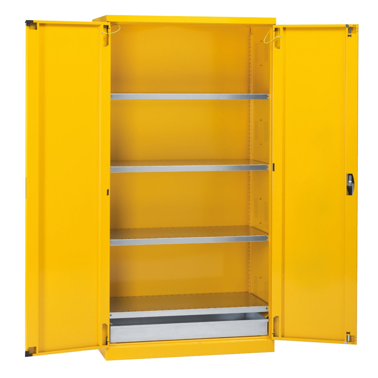 Safety cabinets for paints and solvents