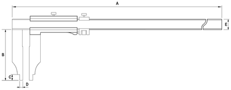 Subler vernier de mari dimensiuni ALPA AB035 - sefira.ro