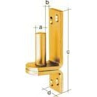 Balama pe placa, carlig DI, Ø 10mm, 90 x 30mm, ALBERTS - sefira.ro