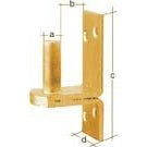 Balama pe placa, carlig DII, Ø 10mm, 90 x 30mm, distanta intre ax si placa 25mm, ALBERTS - sefira.ro