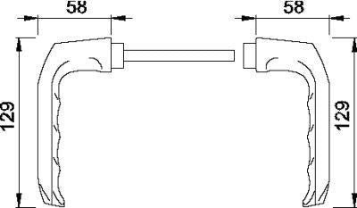 Kann nicht in den USA verwendet werden, einschließlich 113H, Serie London, 53-73mm, F1, HOPPE