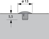 Capac de acoperire, Ø 5 mm, plastic, alb, HETTICH - sefira.ro