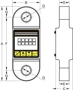 Traction force measuring device, dynamometer DSD04-05TX/RX, 5000kg, REMA