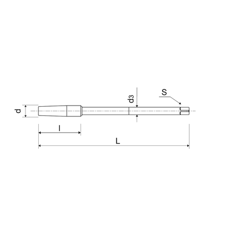 Tarod cu canelura dreapta WRK pentru filetarea piulitelor prin gauri M - sefira.ro