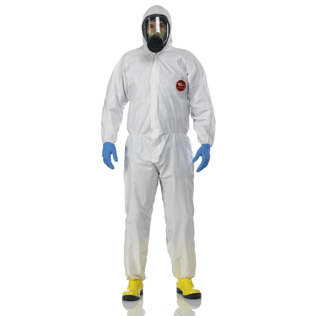 Disposable coverall with hood