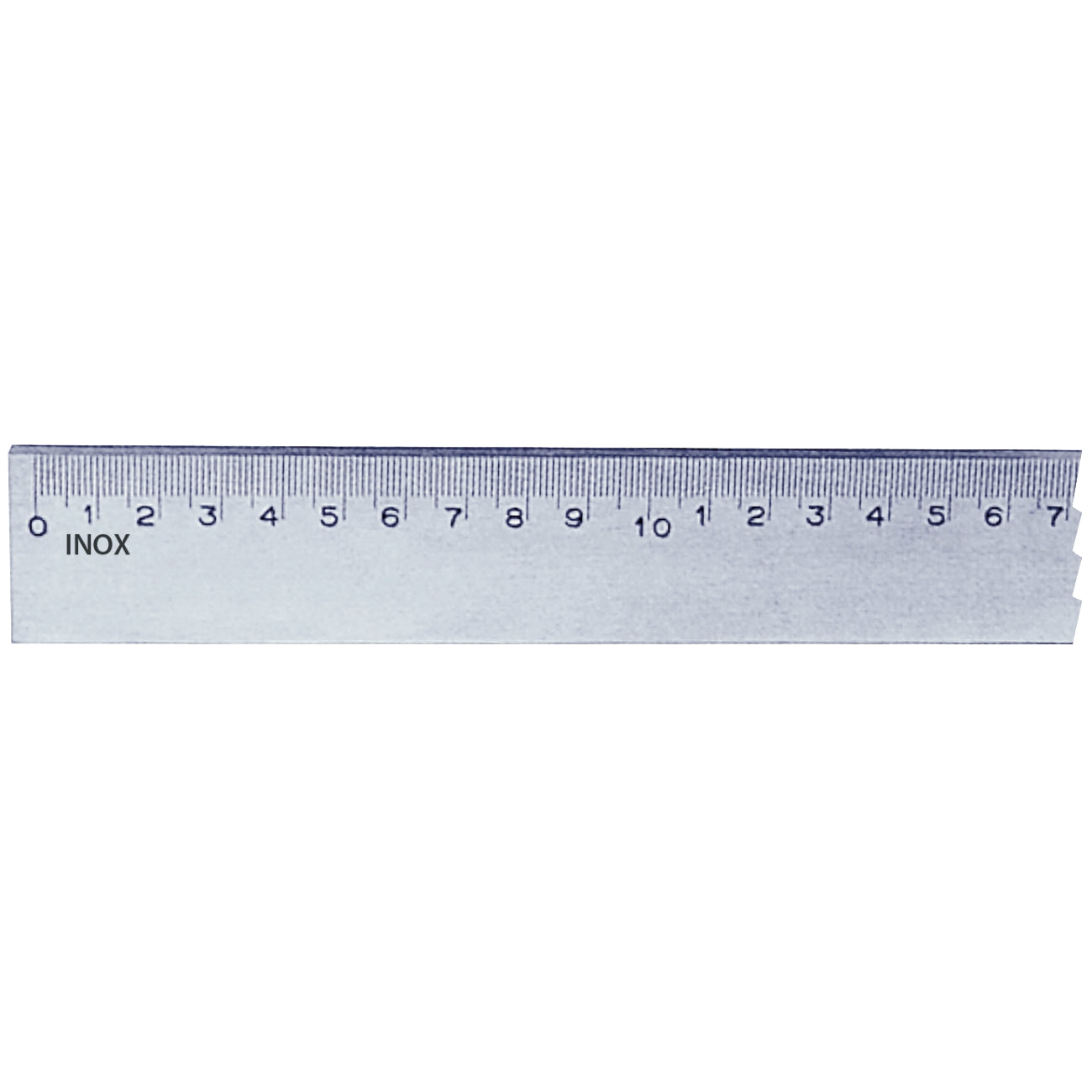 Stainless steel rulers with millimetre graduation without bevel ALPA