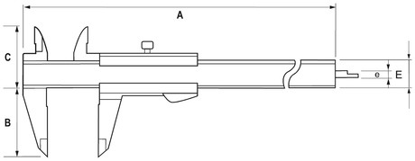 Subler vernier ALPA AB012 - sefira.ro