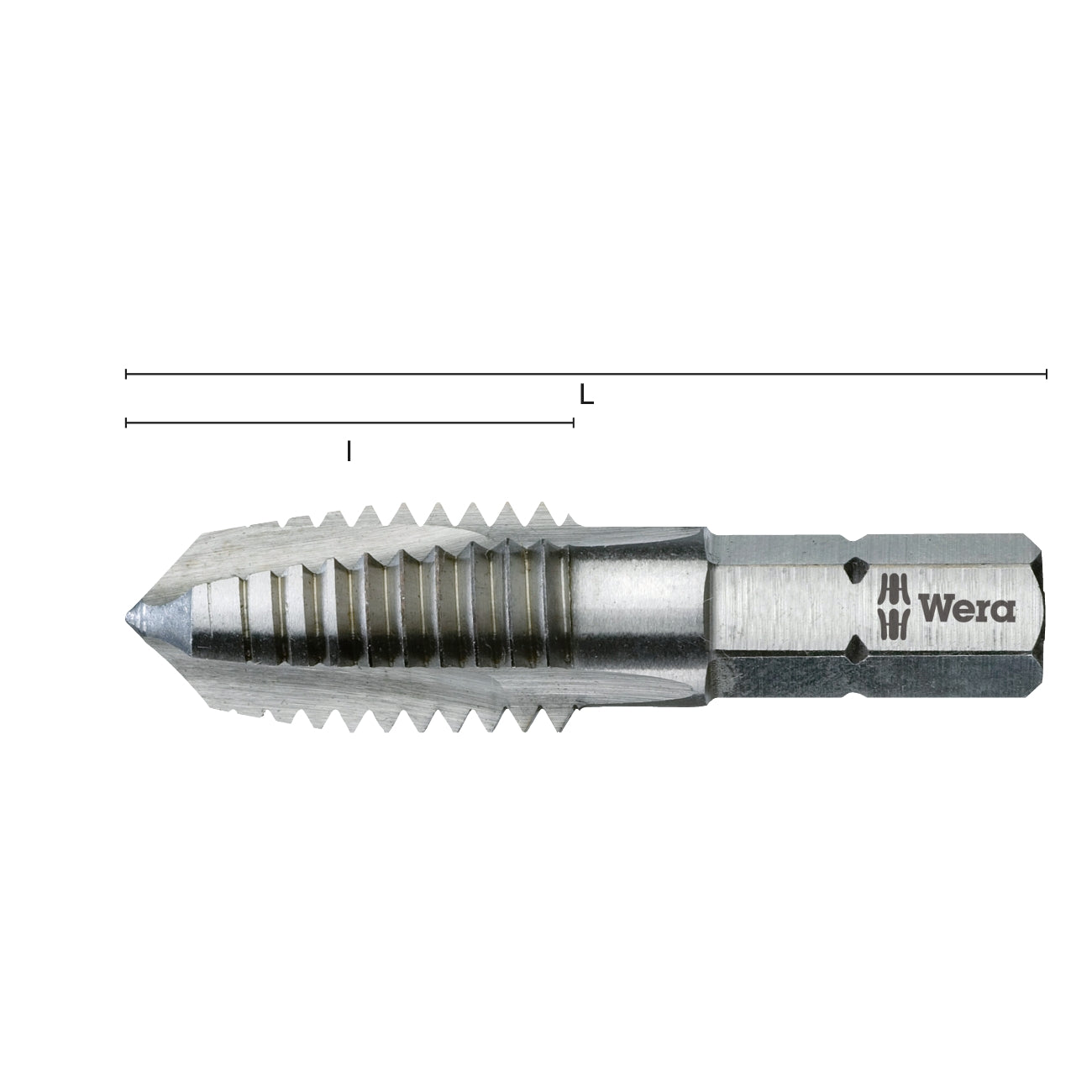 Masini de gaurit cu filet hexagonal 1/4" WERA 844