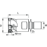 Freze cu umar patrat cu Placute pe o singura parte si tija sudata KERFOLG TRIPLE - sefira.ro