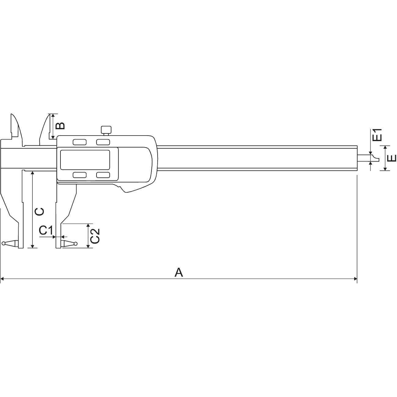 Subler digital cu varfuri interschImbabile ALPA AA176