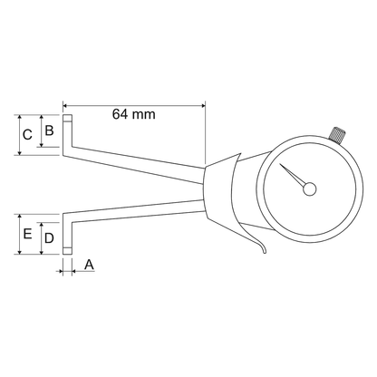 Pressure gauges with clock for internal measurements DELTAS