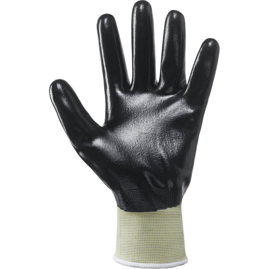 NBR continuous wire work gloves, total grip NBR