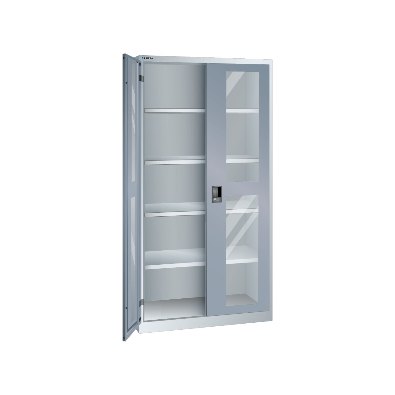 Cabinets with doors with transparent windows LISTA 60.201-60.202