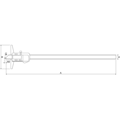 Subler digital de adancime tip pin IP54 ALPA AA105