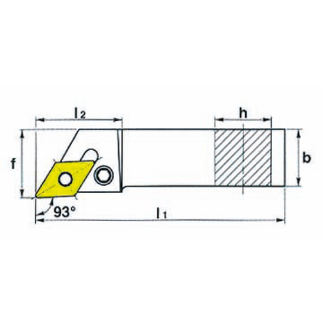Suporturi de scule de strunjire externe pentru placute negative KERFOLG TURN forma D - PDJNR/ - sefira.ro