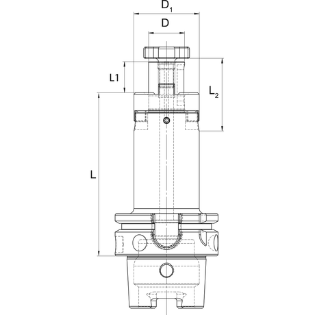 Portscula de frezat cu coaja combinata DIN 69893 HSK A SCHÜSSLER - sefira.ro