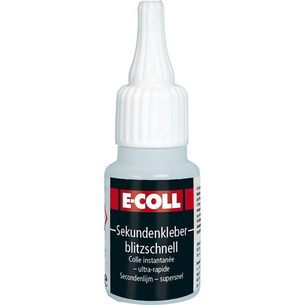 Adeziv universal Superglue, intarire 2-10 secunde, flacon 20 g, E-COLL - sefira.ro