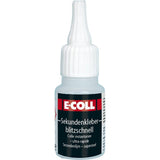 Adeziv universal Superglue, intarire 2-10 secunde, flacon 20 g, E-COLL - sefira.ro