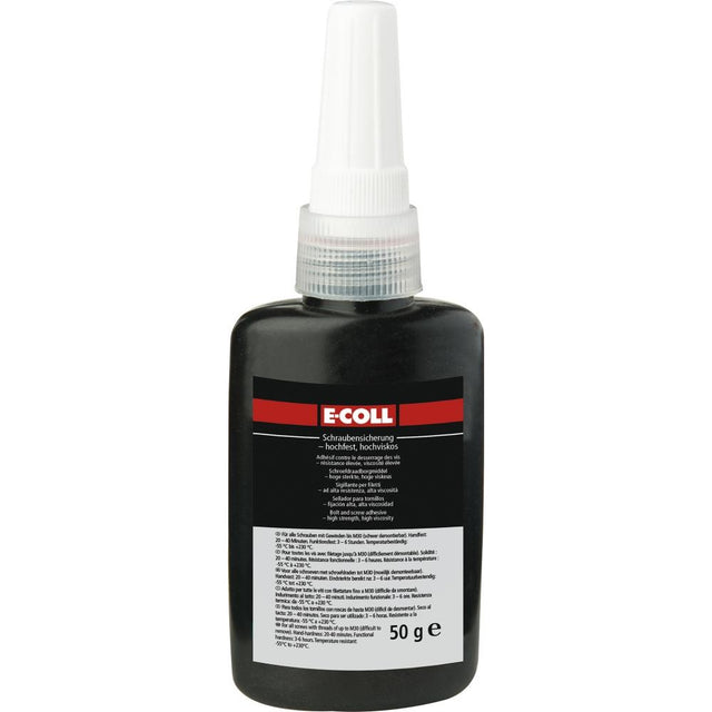 Adeziv pentru filet de teava cu rezistenta mare - vascozitate mare, tub 0.05 kg, E-COLL - sefira.ro