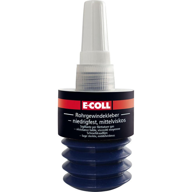 Adeziv pentru filet de teava cu rezistenta scazuta - vascozitate medie, tub 0.05 kg, E-COLL - sefira.ro