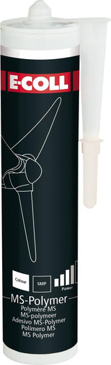 Adeziv pentru constructii MS polimer, cartus 290 ml, transparent, E-COLL - sefira.ro