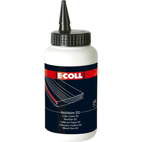 Adeziv pentru lemn D2, flacon 0.75 kg, transparent, E-COLL - sefira.ro