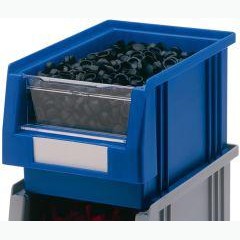 Paravan transparent pentru inchidere la nivel a cutiilor de depozitare cu front deschis PLK 1, 250 x 92 mm, 8 buc, LAKAPE - sefira.ro