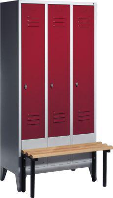 1-compartment locker cabinet, white, 1850x320x500 mm