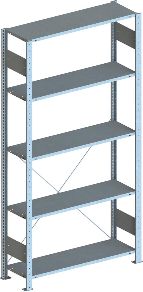 Storage shelf META CLIP S3 80 GF 2000x1000x300mm clamp