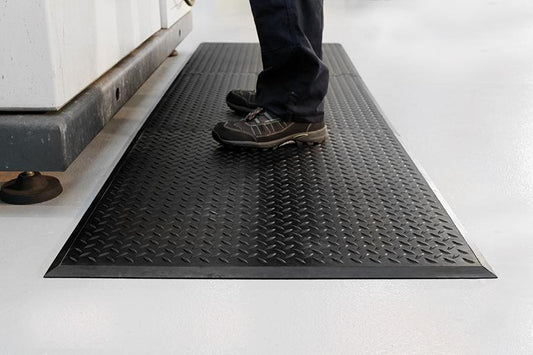 Comfort-Lok anti-fatigue mat end element l70xL80 cm black