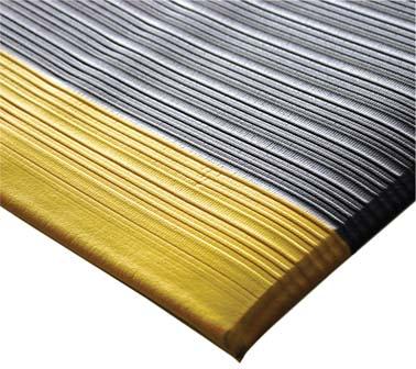 Anti-fatigue mat 0.6mx 0.9m, grip/yellow