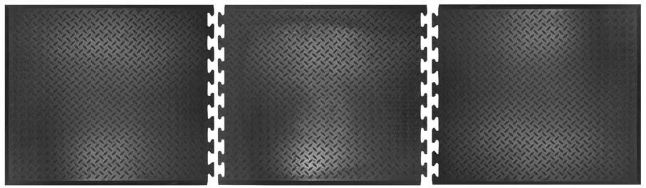 Comfort-Lok anti-fatigue mat end element l70xL80 cm black