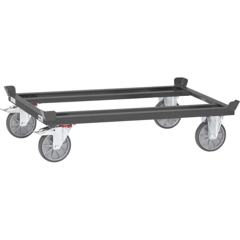 Carucior sasiu pentru paleti simpli si containere cu grilaj, 12000x800mm, 750kg, FETRA - sefira.ro